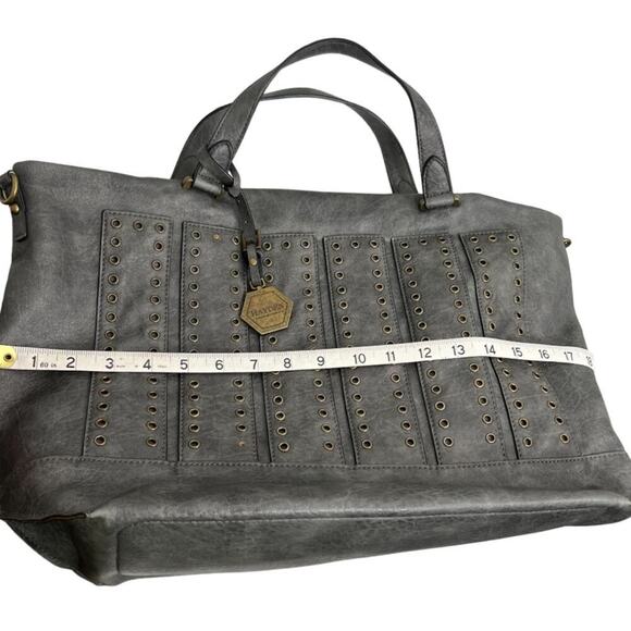 Hayden Harnett Grey Tote Satchel Handbag - Picture 5 of 14